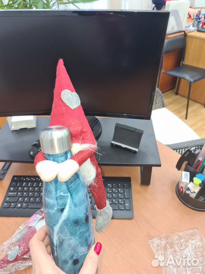 Бутылка для воды стальная