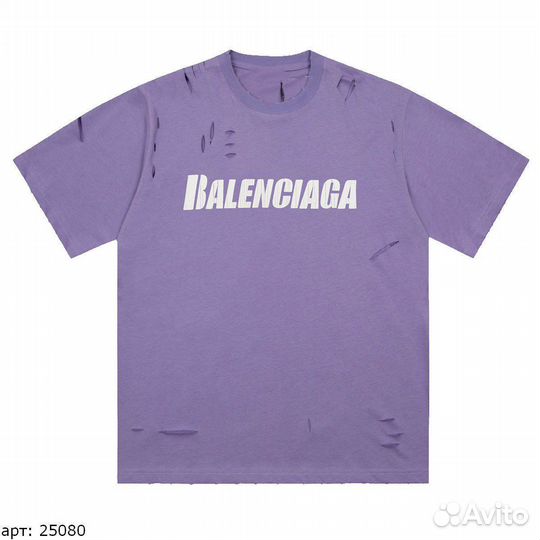 Футболка Balenciaga фиолетовая