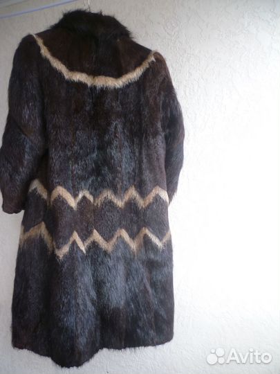 Шуба женская натуральная из нутрии