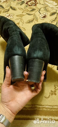 Сапоги женские зимние 40р замшевые
