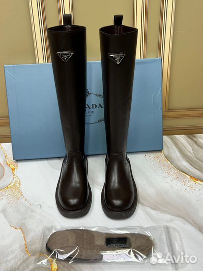 Prada сапоги ботфорты женские
