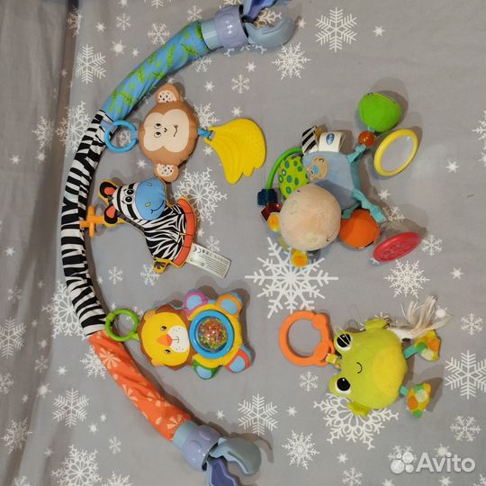 Автолюлька + игрушки