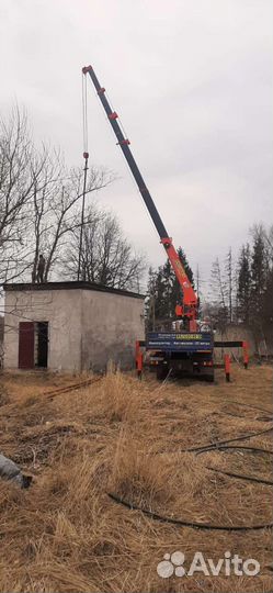 Аренда и услуги манипулятора-вездехода, стрела 7 т, 23 м, борт 10 т, 6.4 м