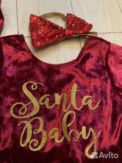 Боди для девочки новогоднее