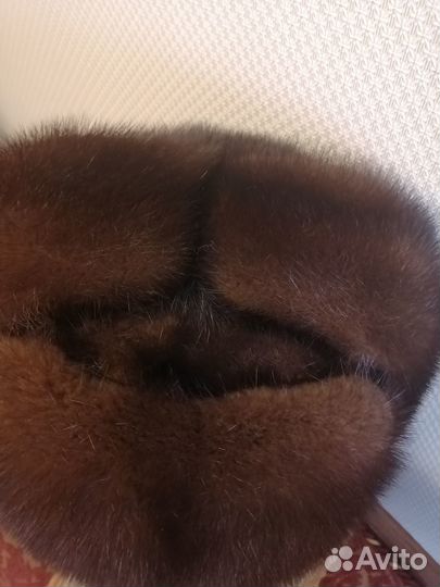 Норковая шапка мужская