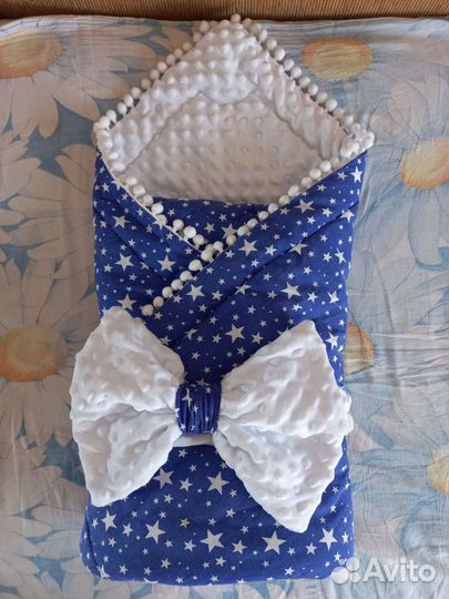 Конверт на выписку летний для мальчика