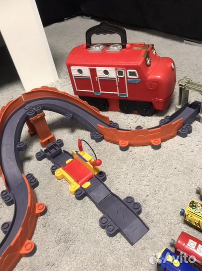 Большой набор дорога паровозики Чаггингтон