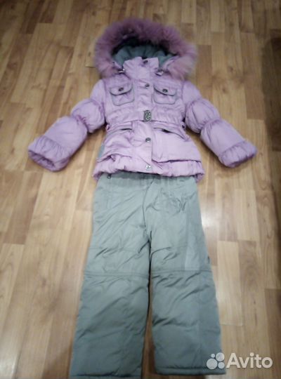 Зимний костюм для девочки размер 92-98