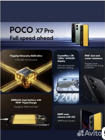 Xiaomi Poco X7 Pro, 12/512 ГБ