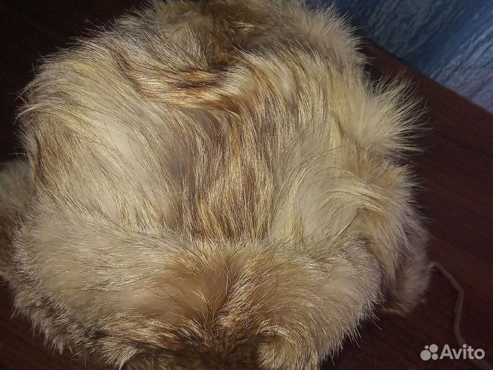 Шапка ушанка из натуральной лисы