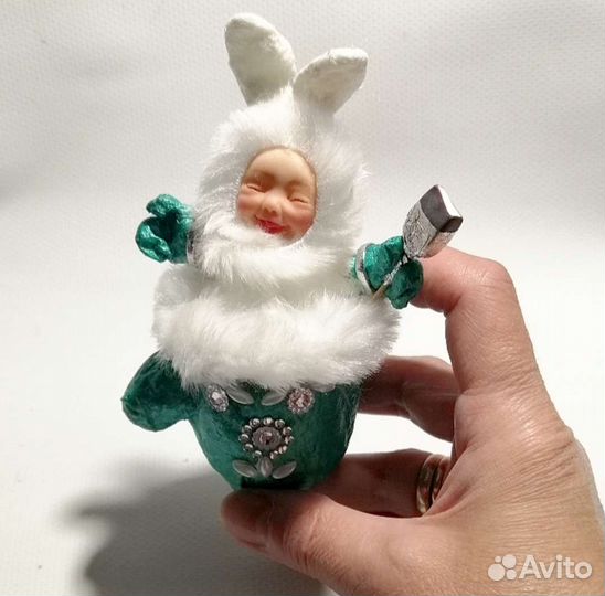Ватные елочные игрушки новые