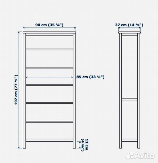 IKEA hemnes стеллаж