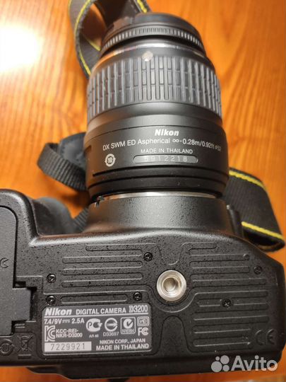 Зеркальный фотоаппарат nikon d3200