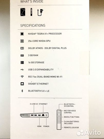 NVidia Shield TV Pro 4K HDR. Новая. EU