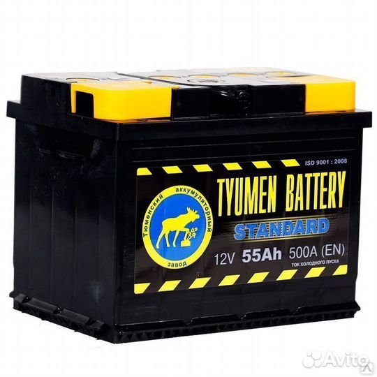 Tyumen battery (тюмень баттери) Standard 55 Ач