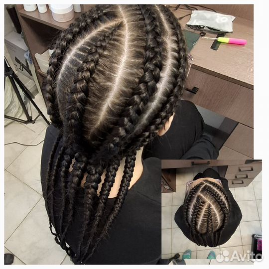 Модель на косы