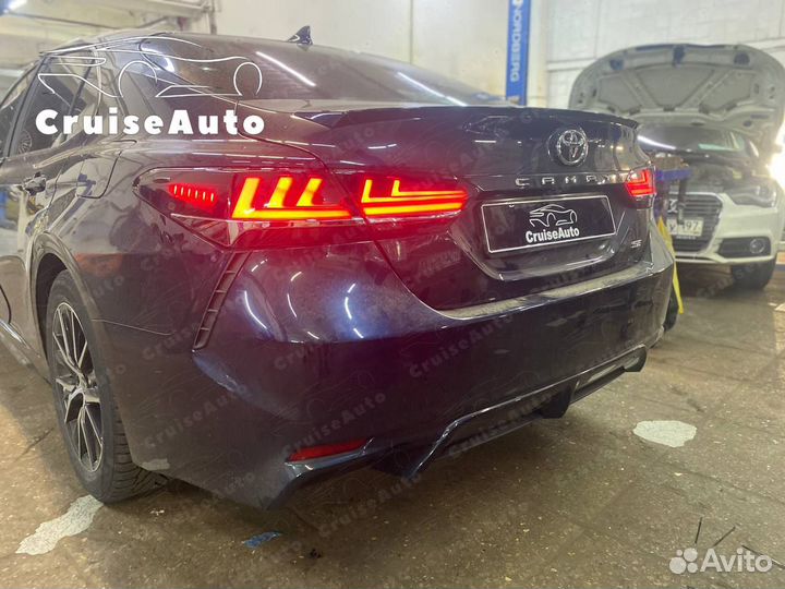 Тонированные фонари Camry 70 задние стиль Lexus