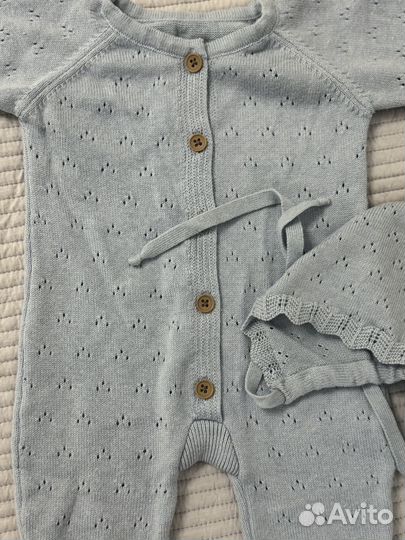 Ажурный комбинезон ниточки-клубочки 68