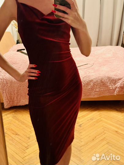 Платье бархатное love republic