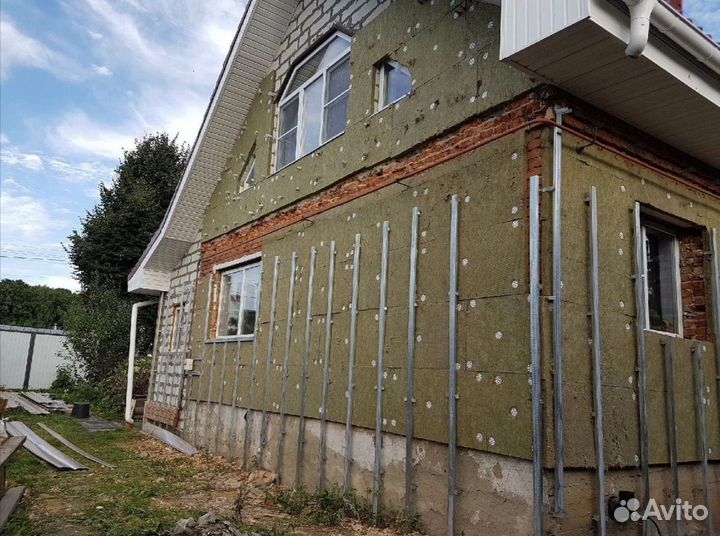 Утепление фасада обшивка домов