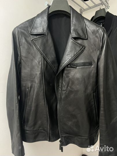 Кожаная куркта Giorgio Armani