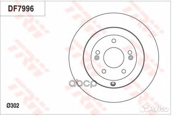 Диск тормозной задний hyundai Santa Fe 12/KIA