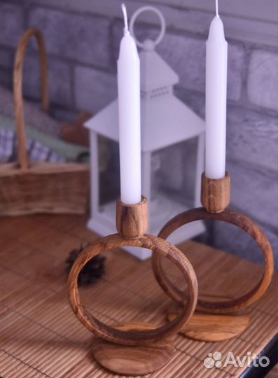 Подсвечник из дуба