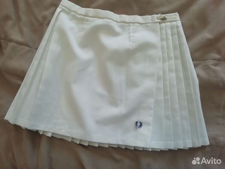 Теннисная юбка белая