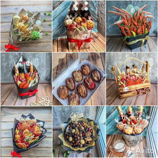 Съедобные букеты для мужчин