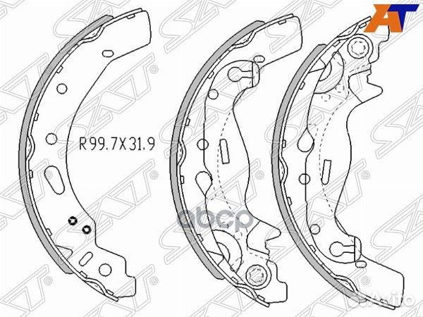 Колодки тормозные зад mazda demio/mazda 2 07- s