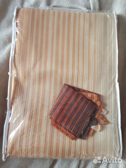 Комплект штор с градиентом и подхватами