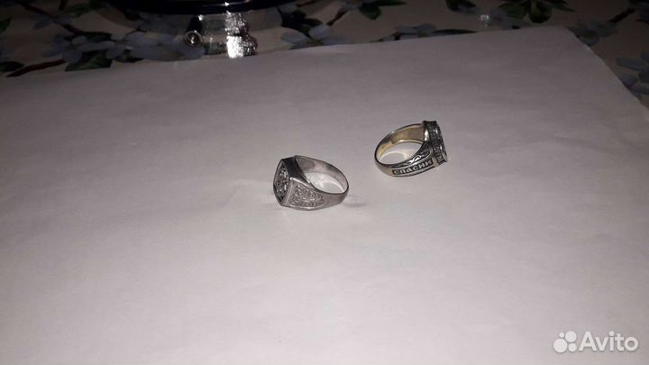 Кольца серебряные мужские
