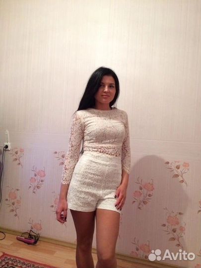 Шорты кружевные