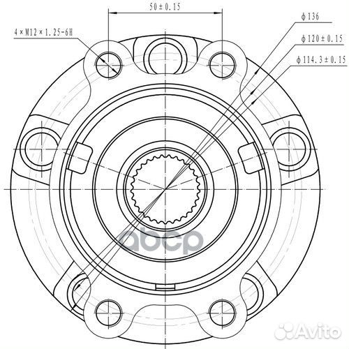 Ступица передняя Z89116R Zikmar