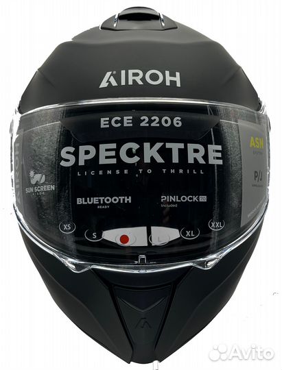 Дорожный шлем Airoh specktre color black matt