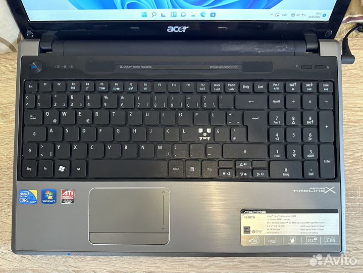 Ноутбук Acer i3/4Gb/SSD 256Gb/Win 11