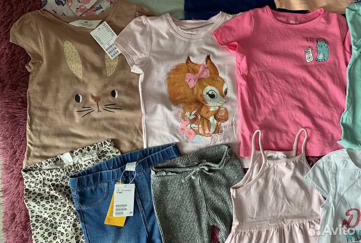 Брендовые вещи на девочку (104) пакетом