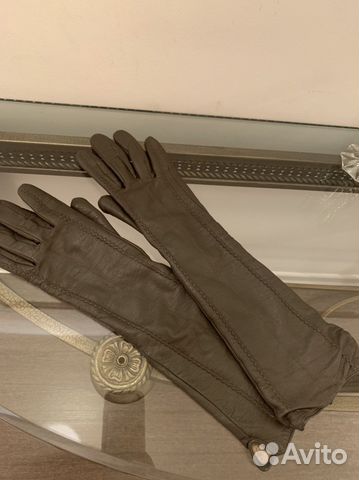 Кожаные перчатки Labbra р. 8 удлинённые