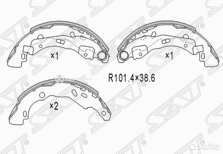 Колодки задние Renault Logan ST440609415R