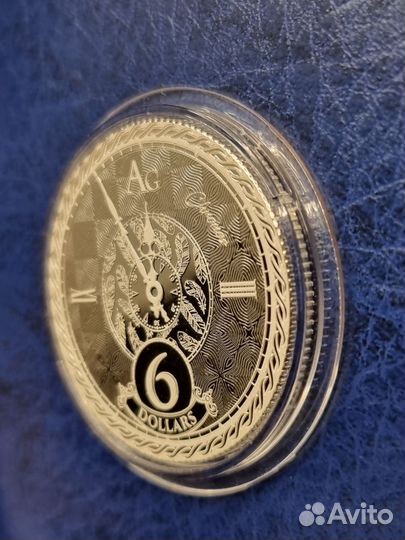 Монета Серебро Время Часы Хронос 2020 Унция