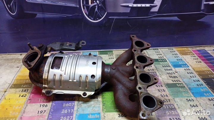 Выпускной коллектор на kia rio 2