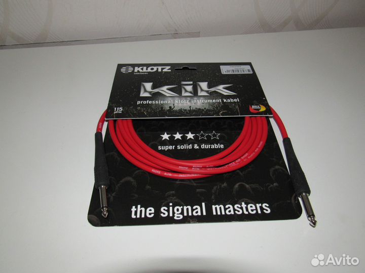 Инструментальный кабель Klotz KIK3.0pprt 3 метра