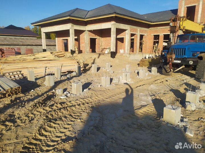 Монтаж забивных жби свай, жби сваи