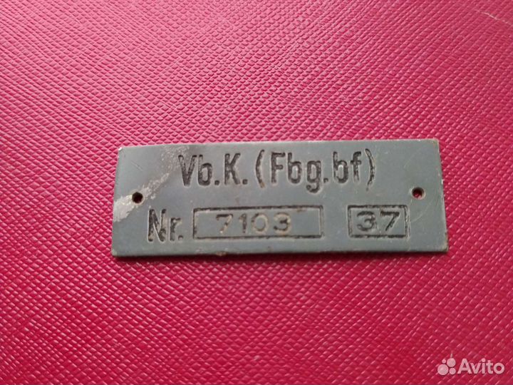 Немецкий номерной шильдик