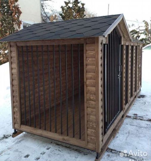 Вольер для собак. Утеплённая будка