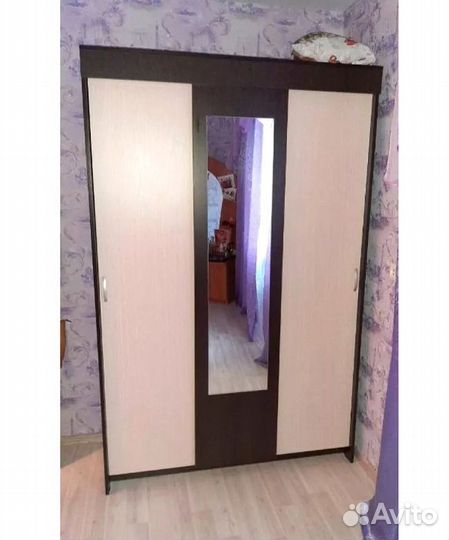 Шкаф-купе с зеркалом Бася