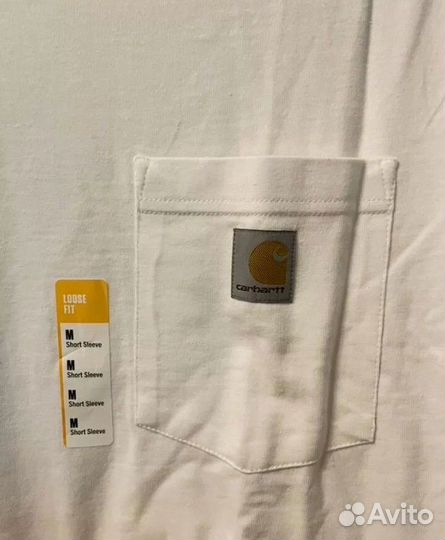 Футболка Сarhartt WIP белая, оригинал