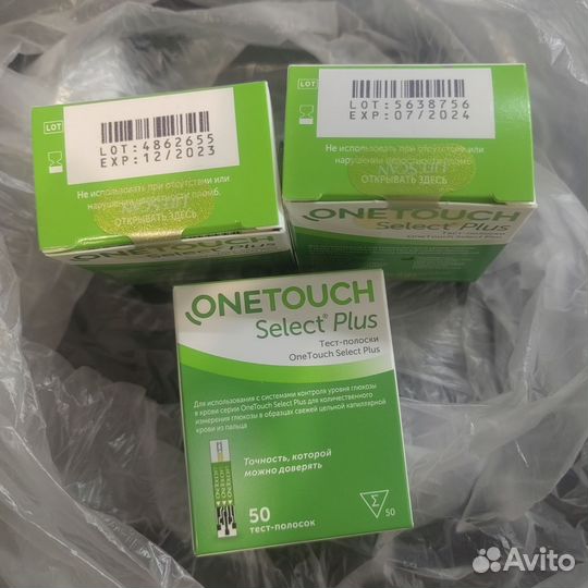 Тест полоски one touch select plus
