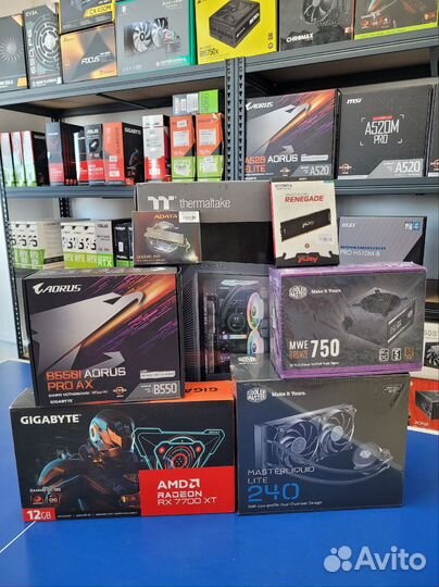 Игровой компьютер Ryzen 5 5600/32GB/1TB/RX7700XT