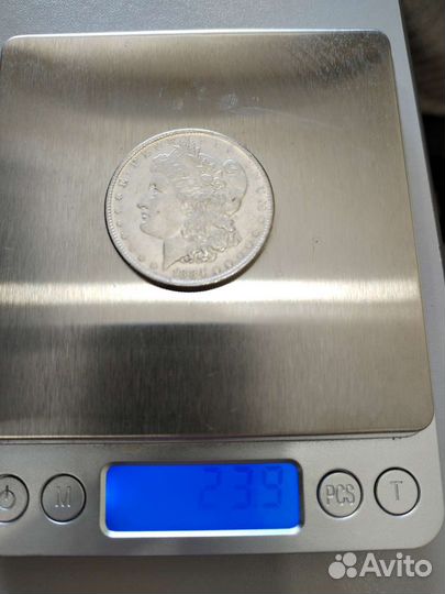 1 Morgan Silver Dollar 1884-CC